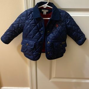 Like New infant Polo Ralph Lauren quilted coat